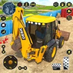 real jcb backhoe loader game android application logo